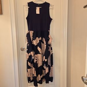 Elegant Floral Sleeveless Dress